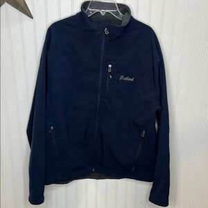 Mens Navy Softshell Jacket Size Extra Large